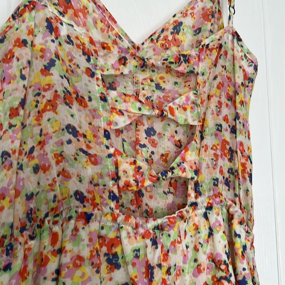 BCBGeneration Floral Print Ruffle Romper - Picture 7 of 10